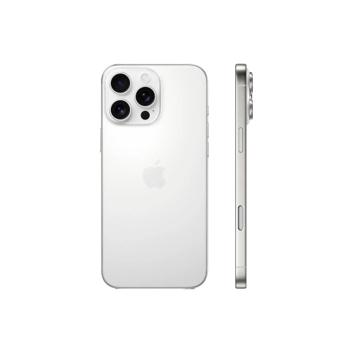 Смартфон Apple iPhone 16 Pro Max 256GB, Nano-SIM + eSIM, White Titanium (Титановый белый)