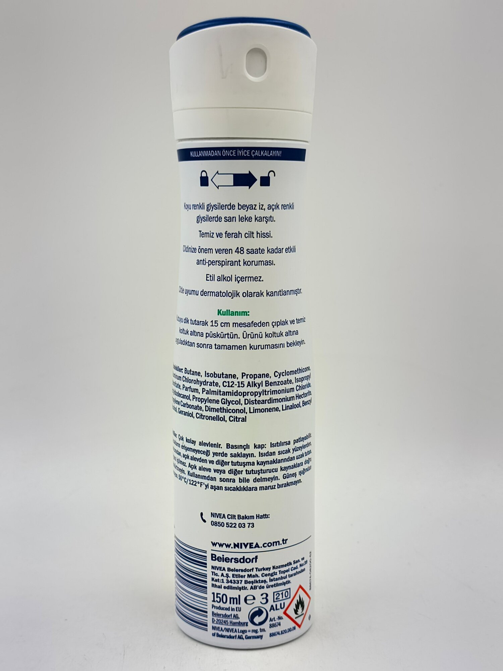Антиперсперант спрей  NIVEA Black & White Invisible Fresh Spray, 48 часа, 150 мл (Германия)