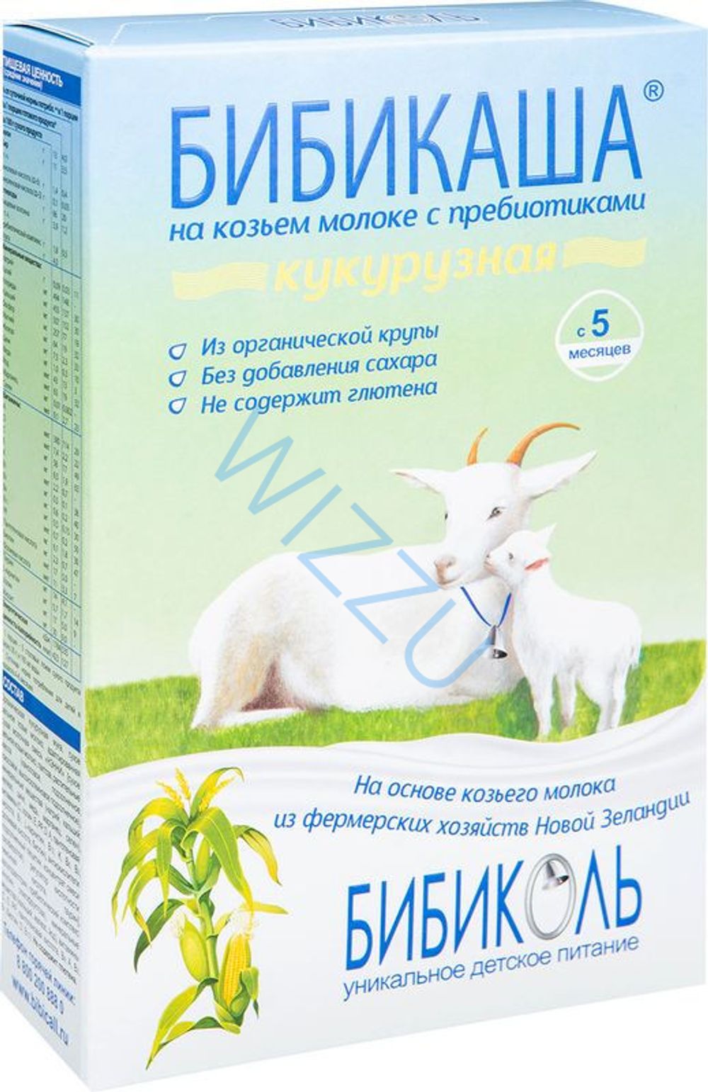 Каша Бибикаша 200 г молочная Кукурузная, 5 мес