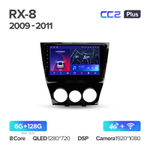 Teyes CC2 Plus 9" для Mazda RX-8 SE 2009-2011