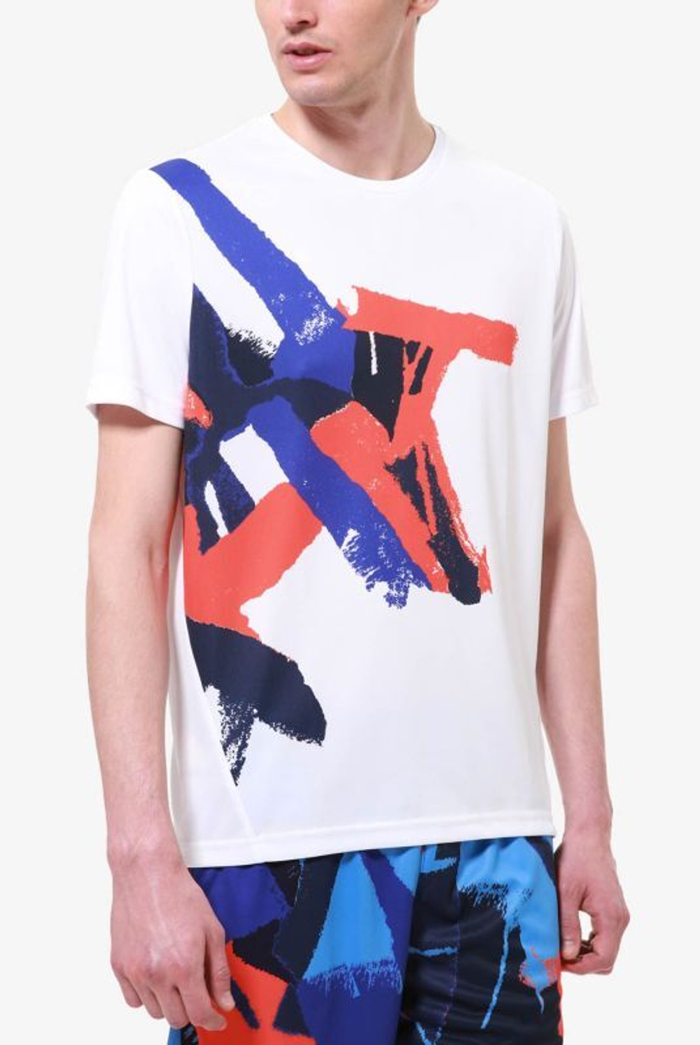Мужская теннисная футболка Australian Ace T-Shirt With Sublimation - белый