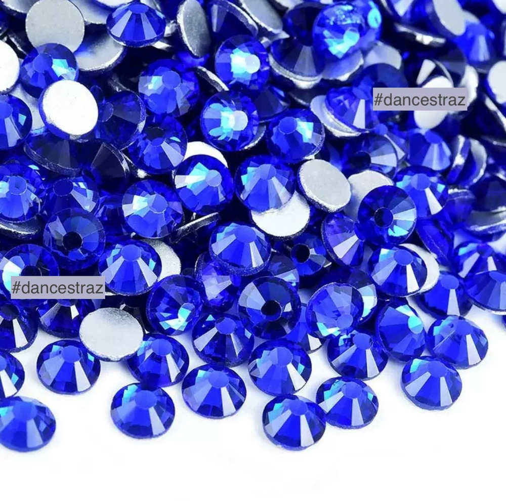 Стразы клеевые, Sapphire, P12, SS16, 1440, (F2)