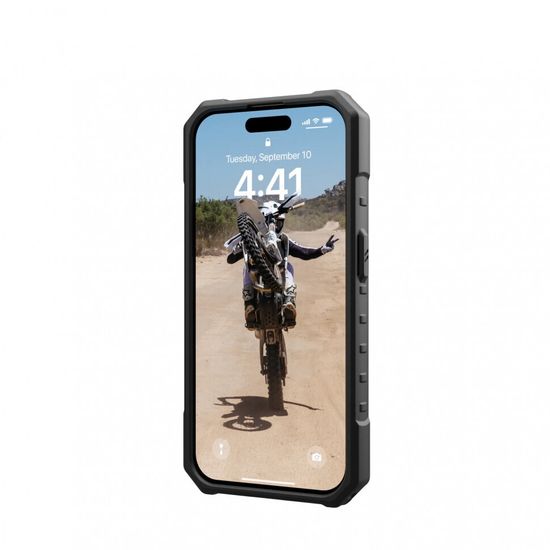 Чехол с поддержкой MAGSAFE Uag Pathfinder для iPhone 15 Pro MAX 6.7", цвет серебро (Silver)