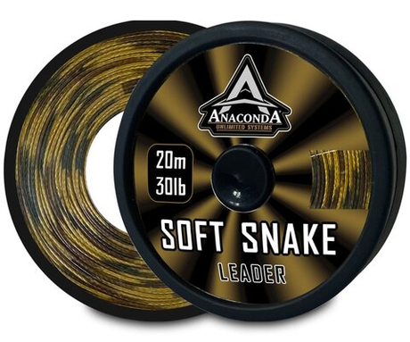 Шок-лидер плетёный Anaconda SOFT SNAKE 30 Lb, 20 м