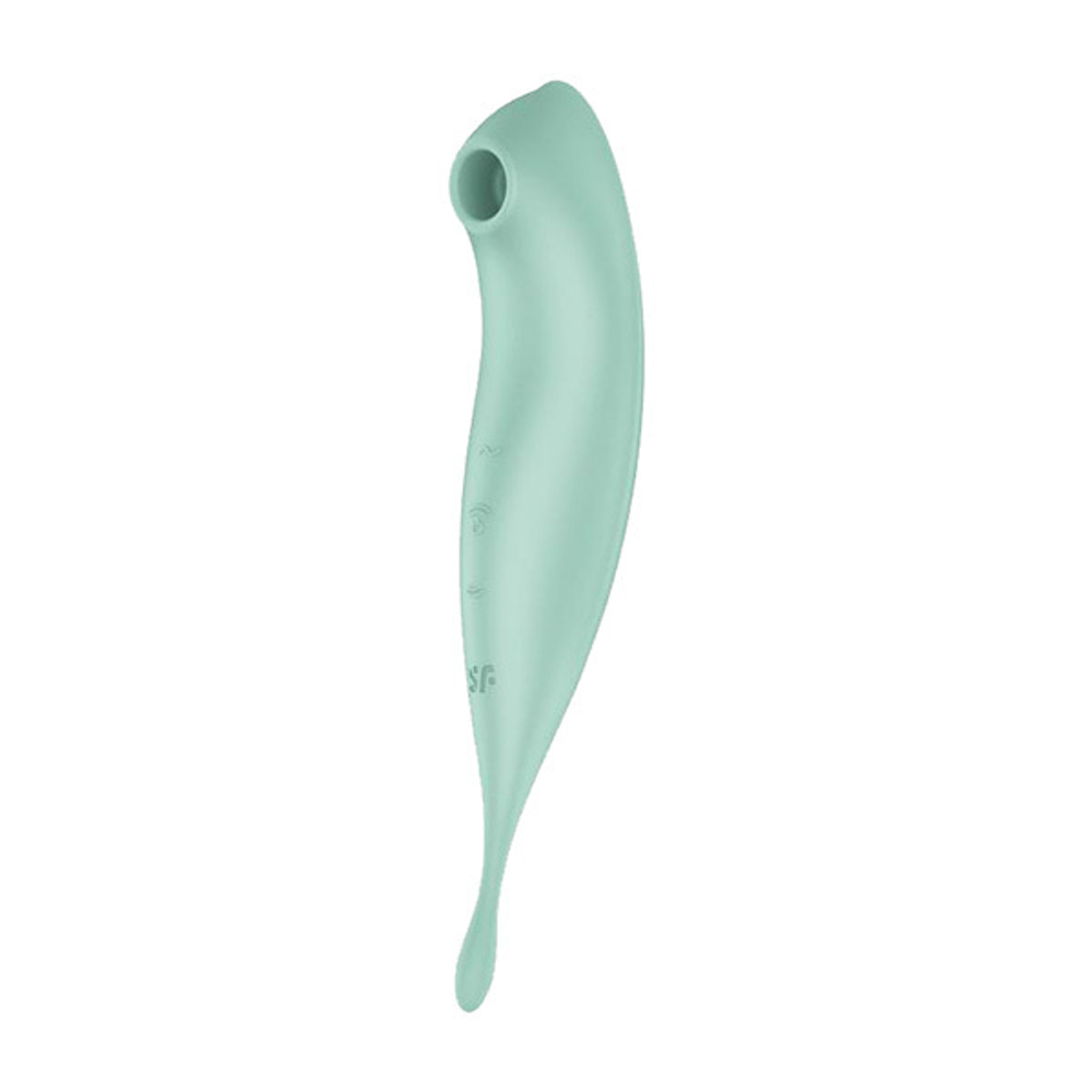 Мятный вибромассажер Satisfyer Twirling Pro+