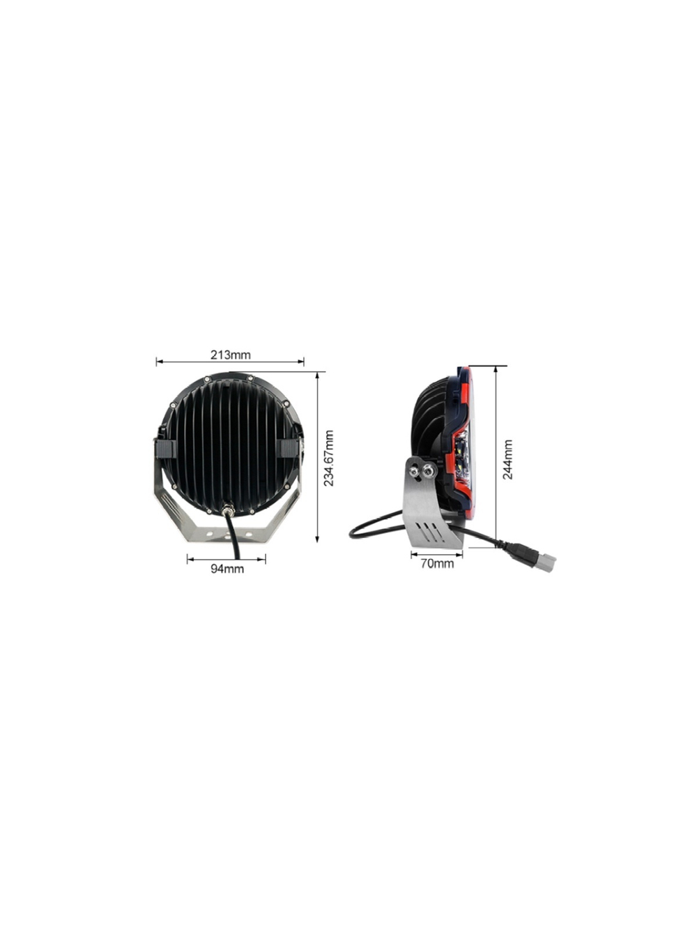 Светодиодные фары комбинированного света AURORA 229 мм 205W LED