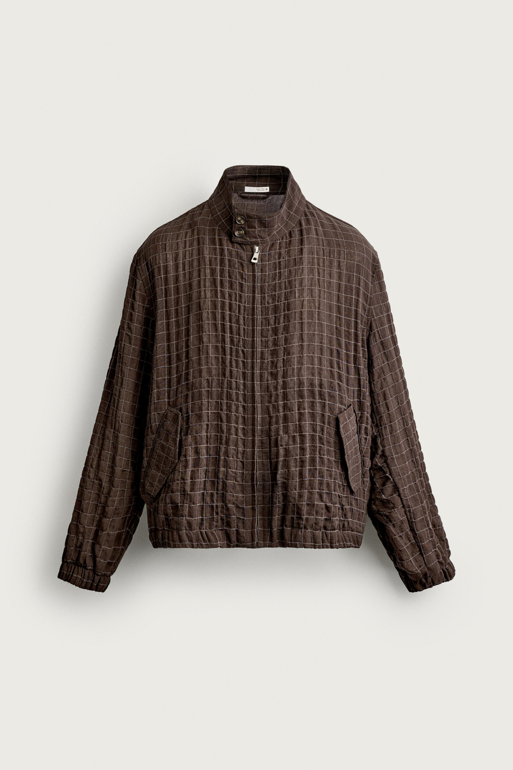 УКОРОЧЕННАЯ КУРТКА В КЛЕТКУ — ZARA