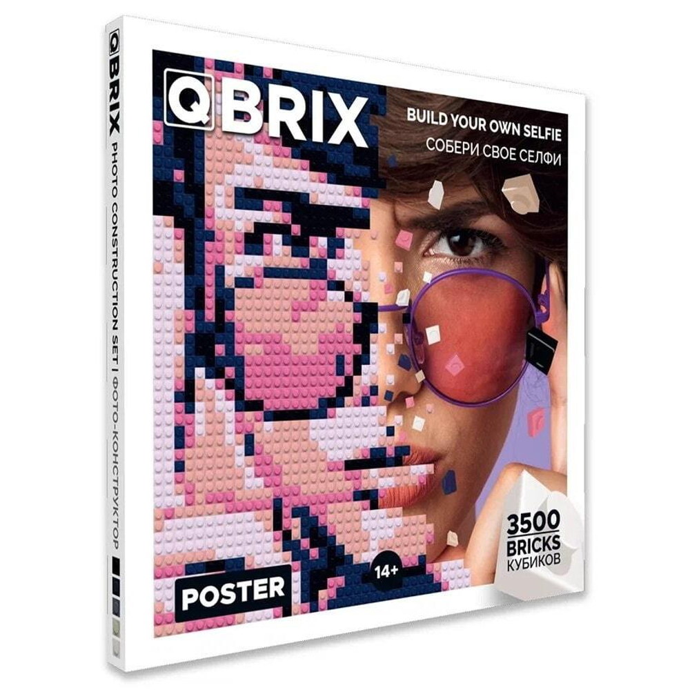 Фотоконструктор QBRIX Poster - Пксель-арт, собери свою цветную картину по фото из деталей Lego
