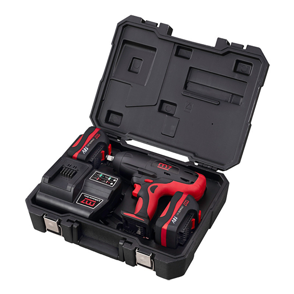 MIGHTY SEVEN (DW-18502) Гайковерт аккумуляторный ударный 1/2", 1220 Нм, 18В