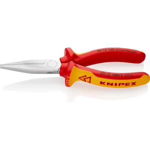 Длинногубцы хромированные 160 мм Knipex 30 16 160 SB