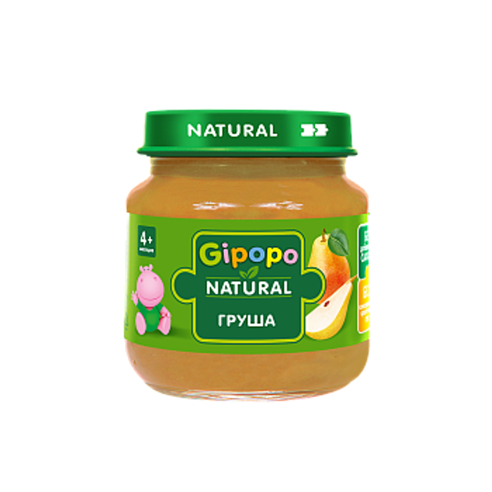 Гипопо пюре фрукт  Нежная грушка  (прикорм) 6*80 гр