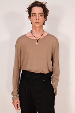 ZARA ОЖЕРЕЛЬЕ ИЗ ШНУРА И МЕТАЛЛИЧЕСКОЙ ПОДВЕСКИ, СЕРЕБРЯНЫЙ