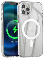 AV-Retail / Чехол силиконовый прозрачный с MagSafe для iPhone 12/12 Pro