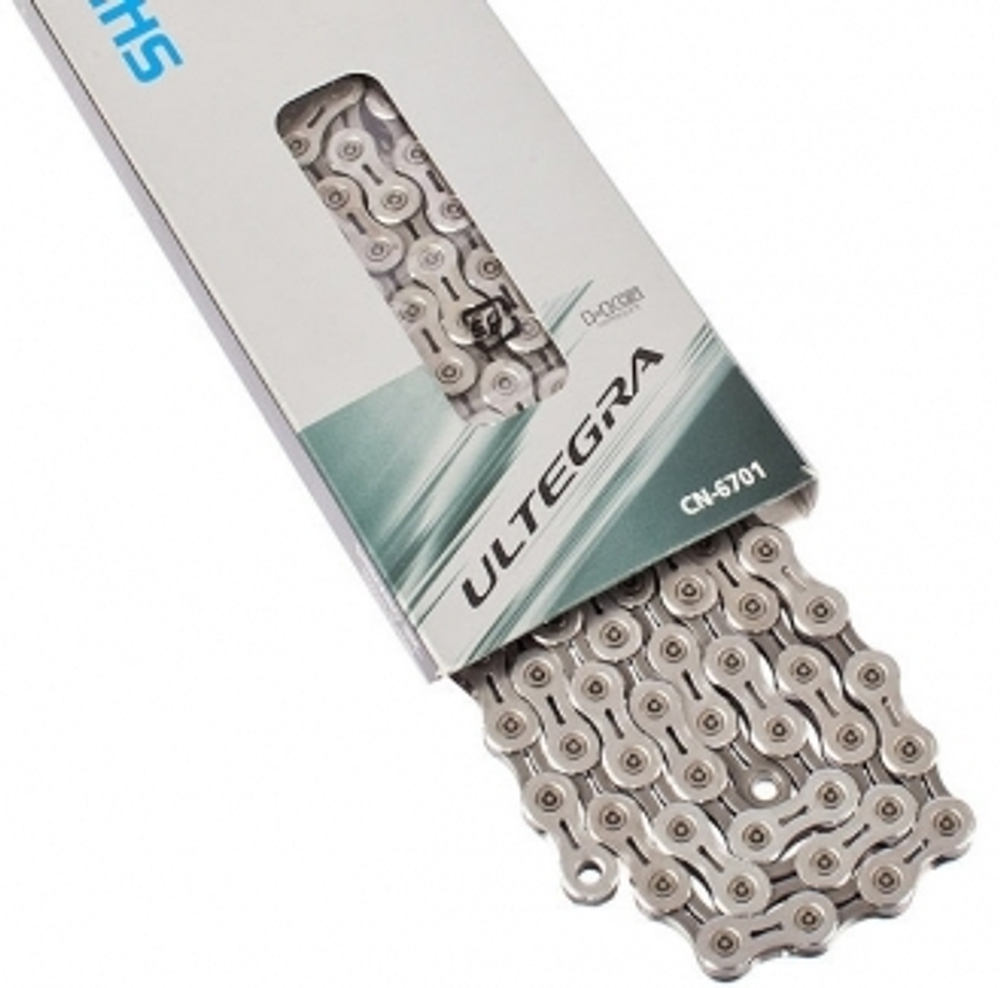Цепь Shimano Ultegra, 6701, 10ск, 118 зв., амп.пин (1шт) ICN6701118