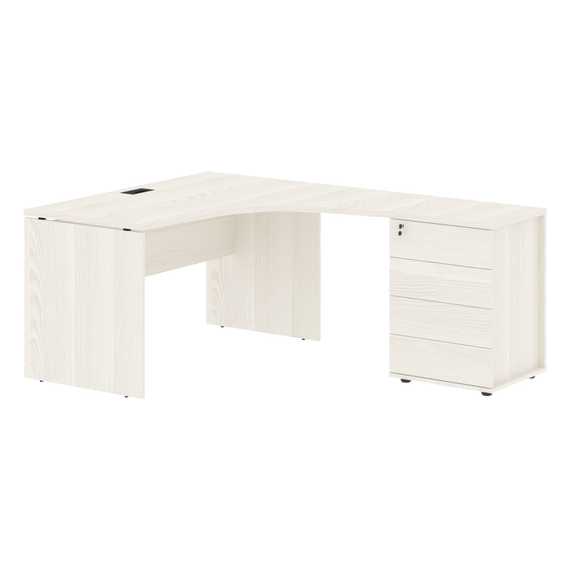 Стол эргономичный с тумбой EDCET 1318(R)  1360х1880х750 EDIS