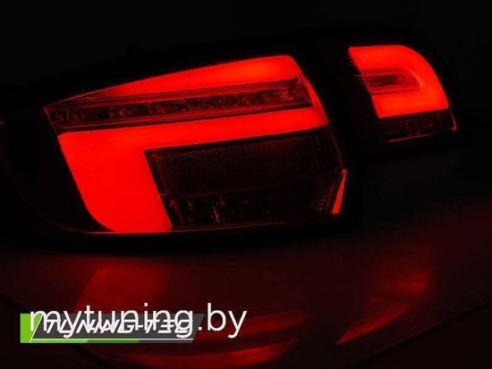 Фонари задние LED BAR SMOKE SEQ для AUDI A3 8P 5D 03-08