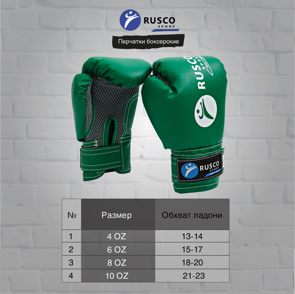 Перчатки боксерские Rusco Sport 4-6 OZ