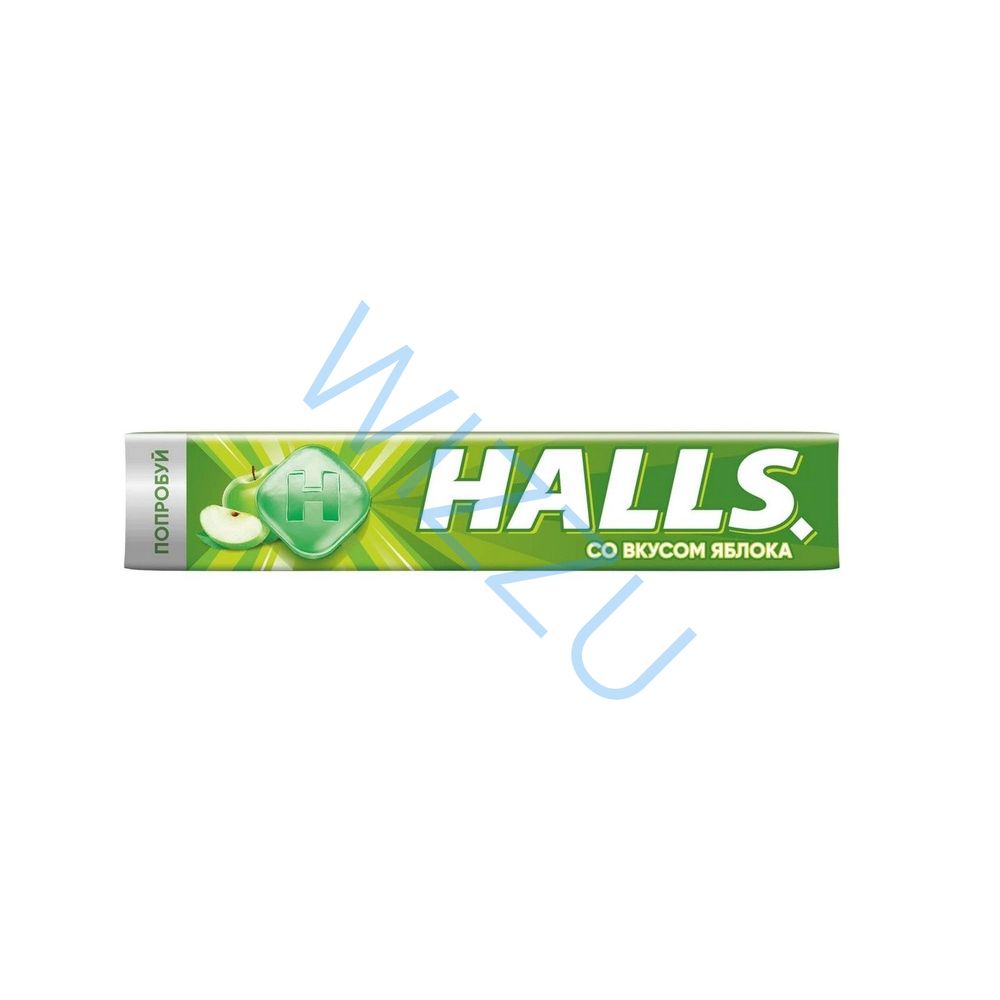 Леденцы HALLS Яблоко 25 г