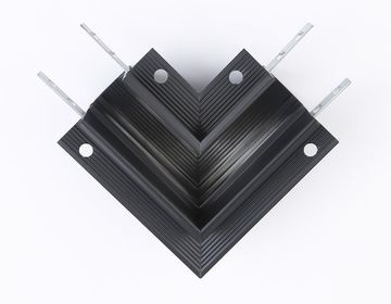 Коннектор угловой для встраиваемого шинопровода GL3354 BK чёрный Magnetic Standard Ambrella