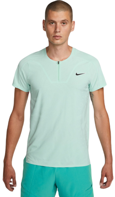 Мужское теннисное поло Nike Court Dri-Fit Slam Tennis Polo - jade ice/black