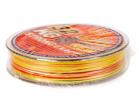 Леска плетёная WFT KG STRONG EXACT ELECTRA 700 Multicolor 480 м, 0,22 мм