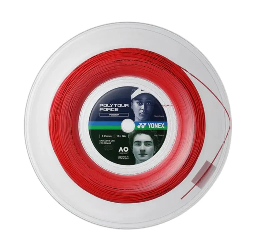 Струны теннисные Yonex Poly Tour Force (200 m) - bright red