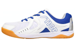 Stiga Slip Resistant Abrasion Resistant Low top Training Shoes Unisex White Blue Silver