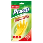 Перчатки резиновые латекс с хлопковым напылением Paclan Practi L