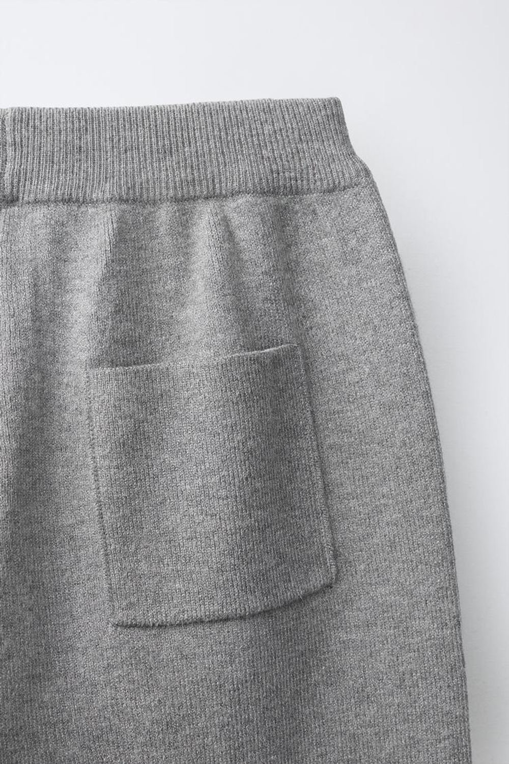 ZARA ТРИКОТАЖНЫЕ БРЮКИ-ДЖОГГЕРЫ, СЕРЫЙ МЕЛАНЖ