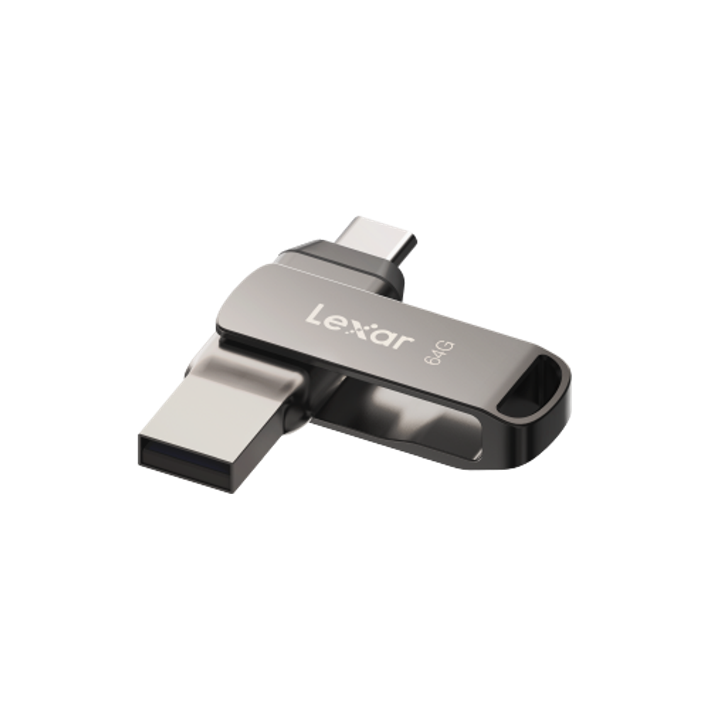 Флеш-накопитель Lexar JumpDrive Dual Drive D400 64GB, USB 3.1 Gen1 Type-C, R 130МБ/с