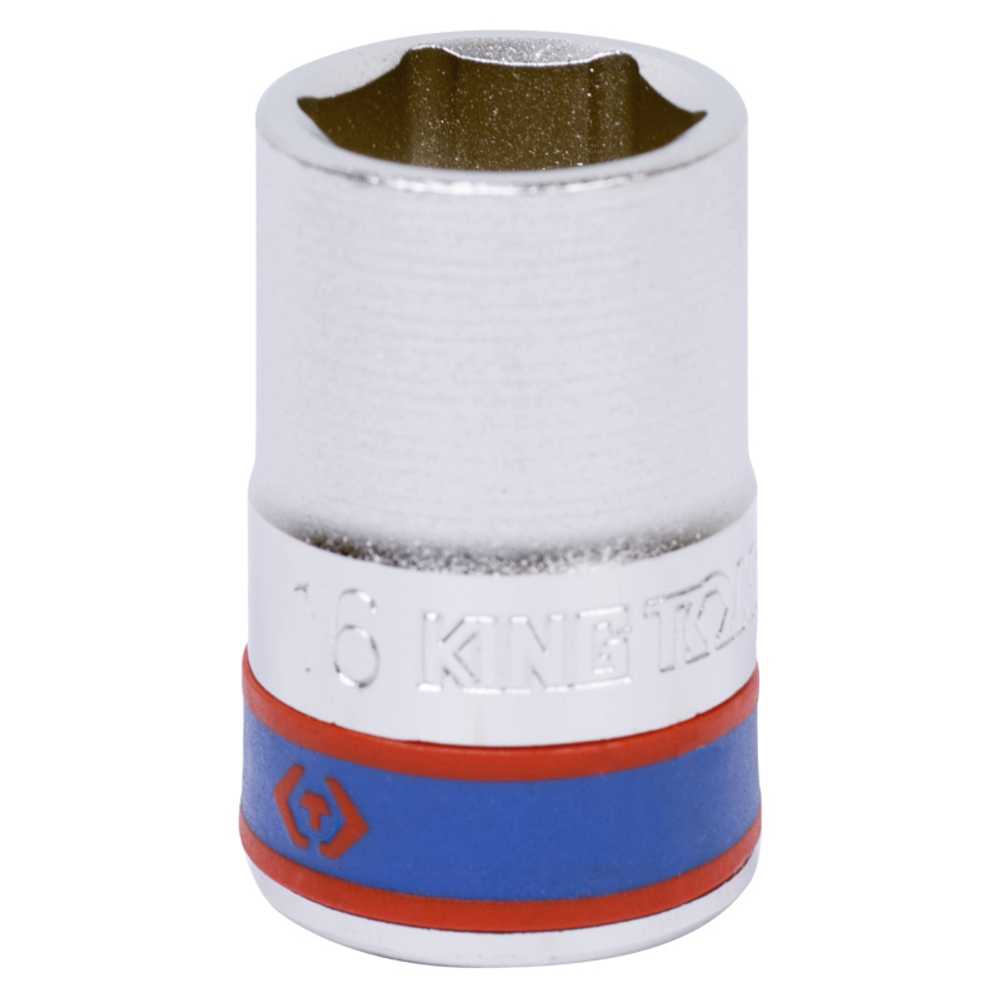 Головка торцевая стандартная шестигранная 1/2", 16 мм KING TONY 433516M