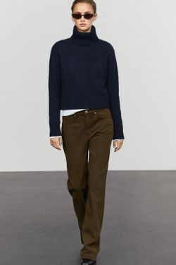 Massimo Dutti Джинсы прямого кроя, коричневый