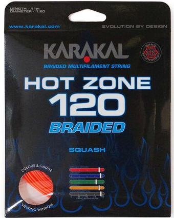 Squash strings Karakal Hot Zone Braided (11 m) - orange