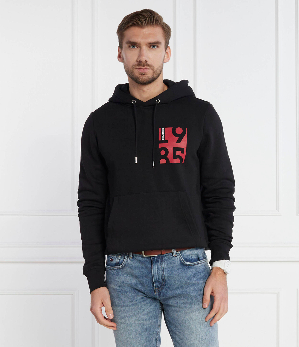 Худи CHEST PRINT Tommy Hilfiger - черный(MW0MW32752)