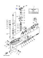 Корпус помпы Yamaha 40лс (66T443110000)