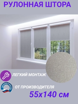 Рулонные шторы жалюзи 55х140 см