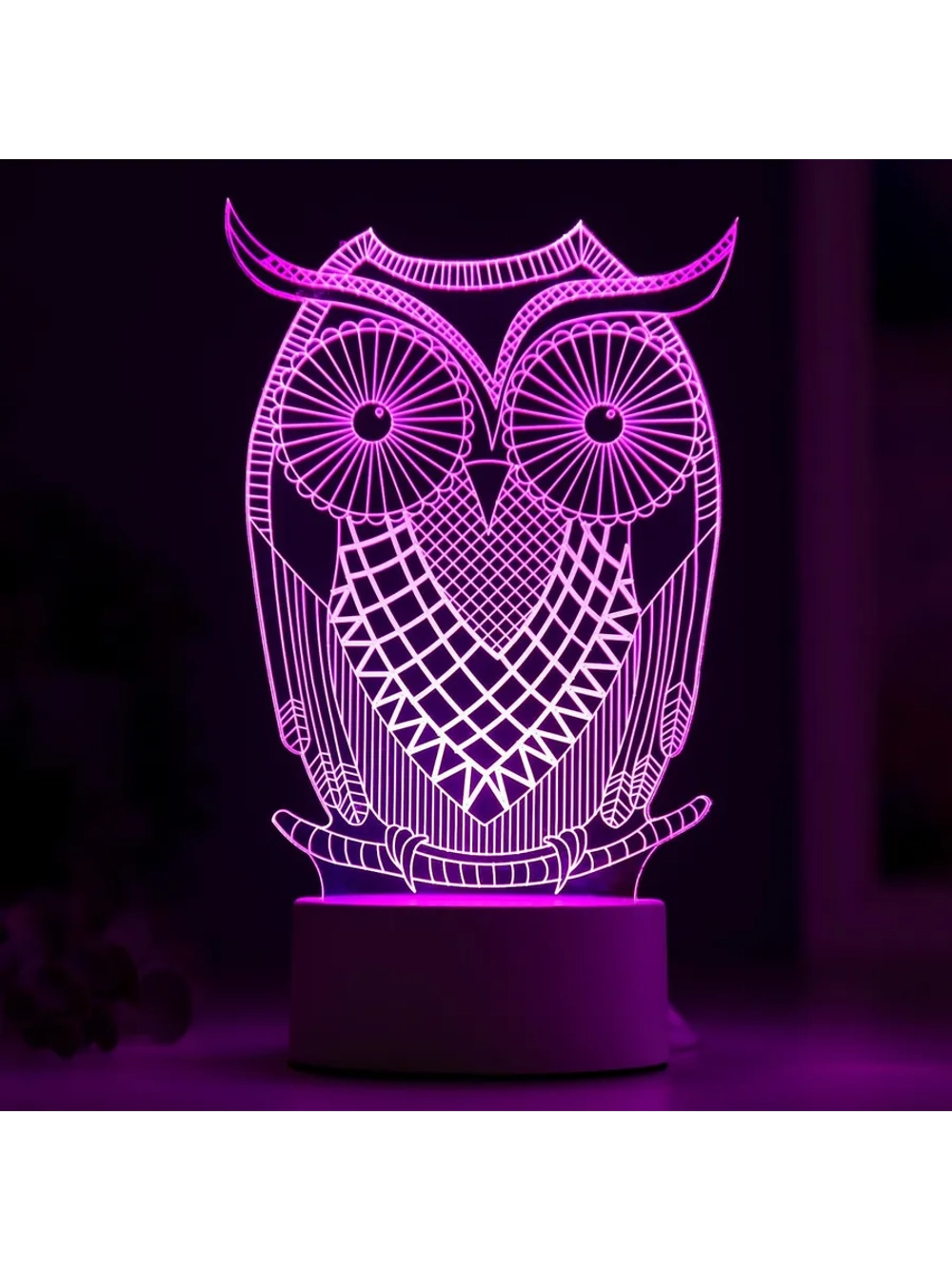 Светильник Большой филин LED RGB от
