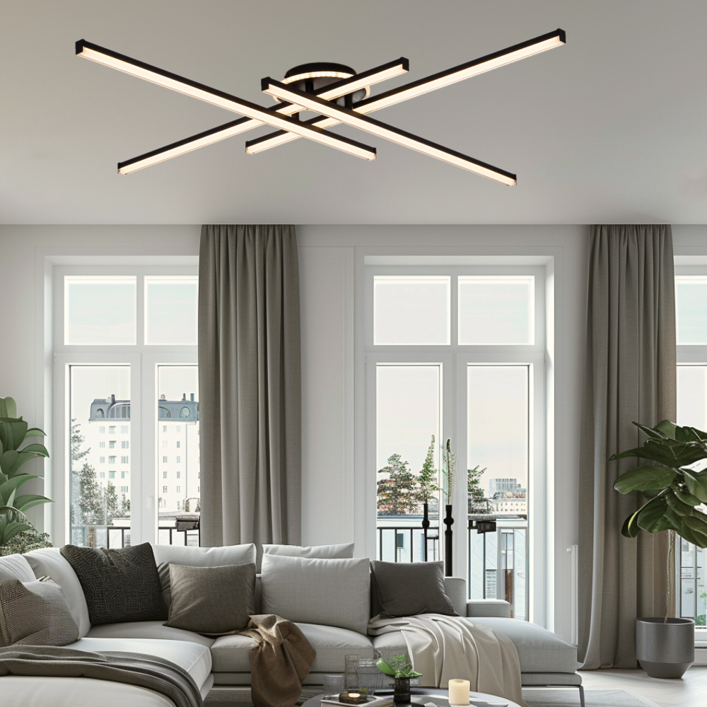Citilux Trent CL203641 LED Люстра потолочная с пультом Чёрная