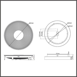 7752/18L MITRA LED SN 535 Светильник пластик/белый LED 18Вт 4000K D320 IP54 QUANTUM