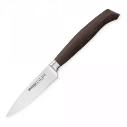 Нож для чистки и нарезки 9см Berger Cutlery Ergo Line Smoked Oak