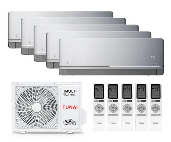 Мульти сплит-система Funai 5 x RAM-I-KM30HP.W01/S / RAM-I-5OK120HP.01/U