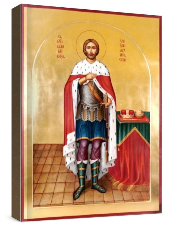 Александр Невский (рукописная икона)