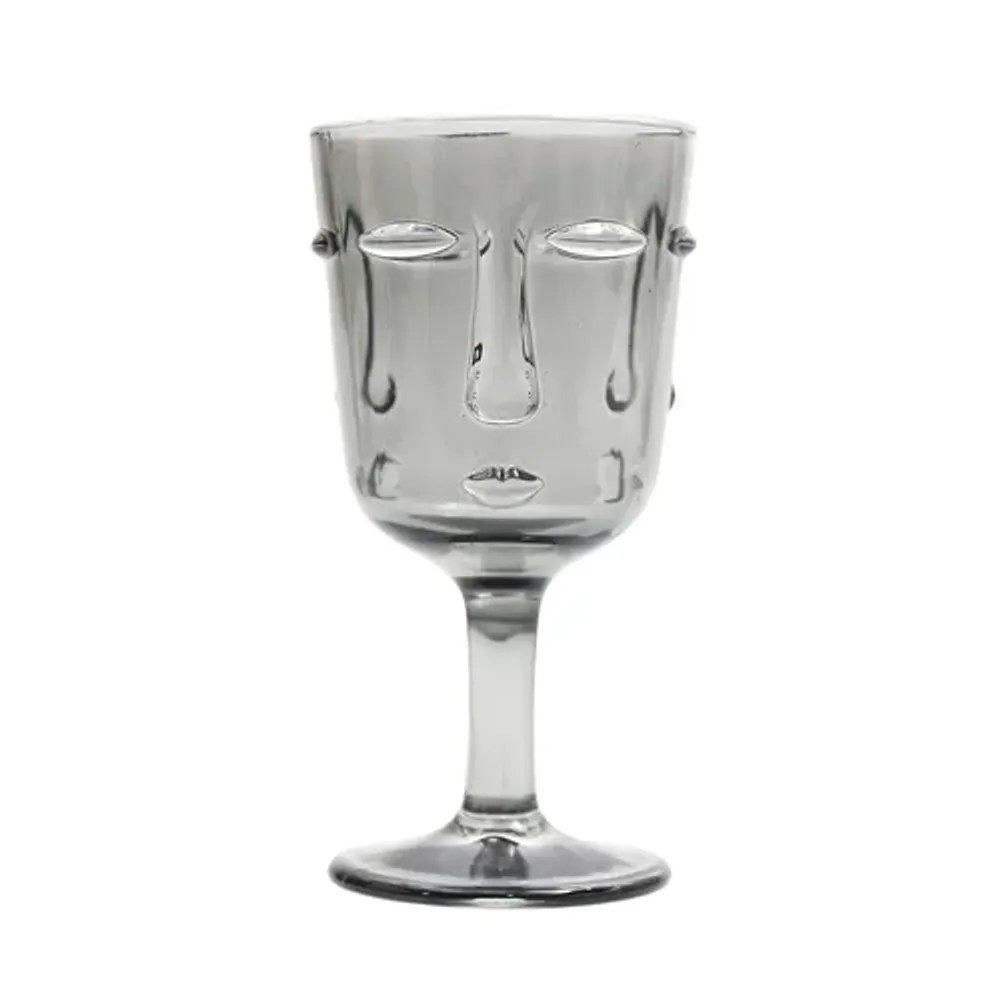 Бокал для вина 250 мл "Face" серый d 8,5 см h16,5 см P.L. - BarWare [6]