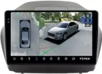 Магнитола для Hyundai iХ35, Tucson 2 2009-2015 (штатный усилитель, прямое подключение) - Teyes CC3-2K-360 монитор 10.36" 2K QLED на Android 10, Быстрая, CarPlay, 4G SIM-слот, 4 камеры в комплекте