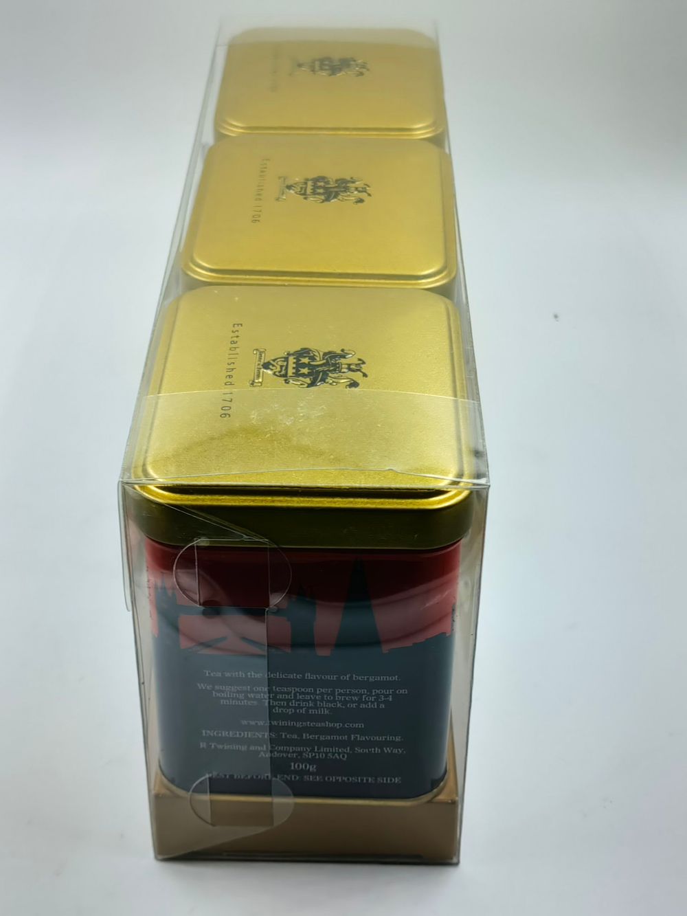 Чай черный Twinings "Lady Gray" листовой 3 упаковки рассыпного чая по 100г 300 г (Польша)