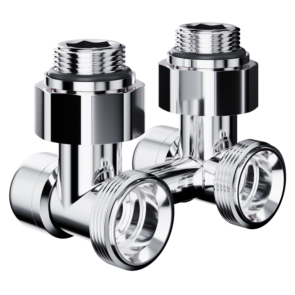 Узел нижнего подключения Royal Thermo Design угловой 1/2quot;х3/4quot; EK (хром)