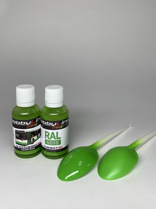 Краска лаковая HobbyLink RAL-6018 Yellow Green HP-8531