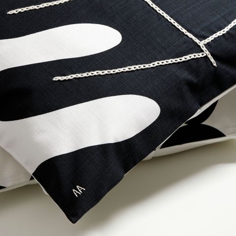 Чехол на подушку IKEA SMAFROSSORT, Бежевый с рисунком, 50x50 см
