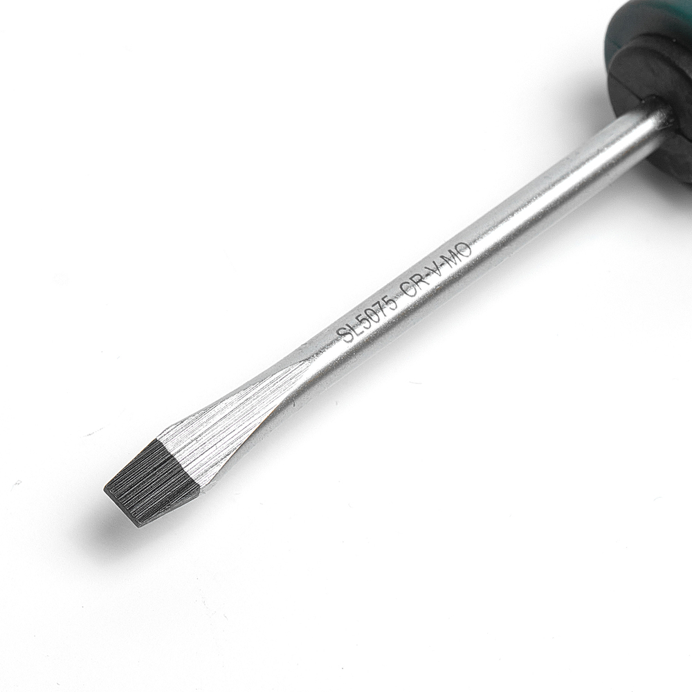 SL5075 Отвертка шлицевая ROSSVIK SL5*75мм