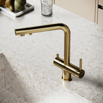 Смеситель для кухни Sancos Foster с краном для фильтра, полированное золото, SC4014ZG, арт. SC4014ZG